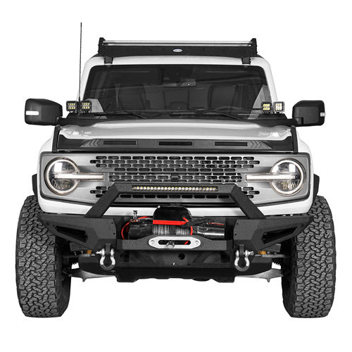 2021-2023 Ford Bronco (Excluding Raptor) DiscoveryⅠFront Bumper w/72W Light Bar - Hooke Road b8912s 2