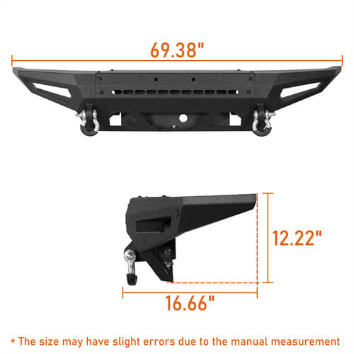 2021-2023 Ford Bronco (Excluding Raptor) DiscoveryⅠFull-Width Front Bumper - Hooke Road b8911s 10