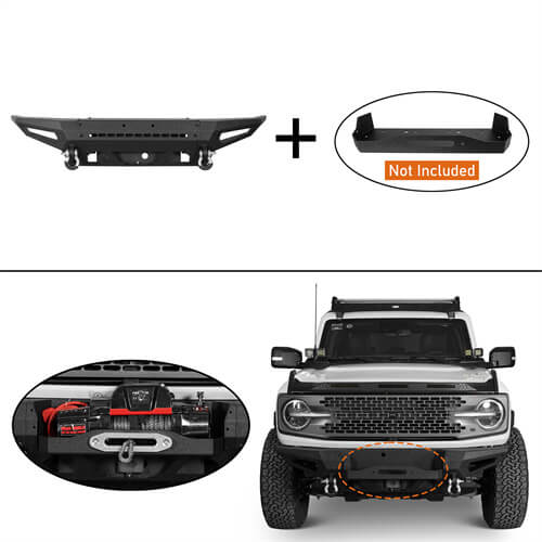 Load image into Gallery viewer, 2021-2023 Ford Bronco (Excluding Raptor) DiscoveryⅠFull-Width Front Bumper - Hooke Road b8911s 11
