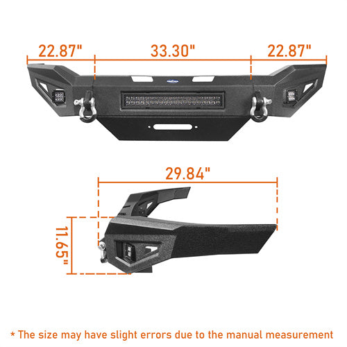 Load image into Gallery viewer, HookeRoad Dodge Ram 2500 Front Bumper &amp; Rear Bumper for 2019-2023 Ram 2500 Hooke Road HE.6302+HE.6304 15
