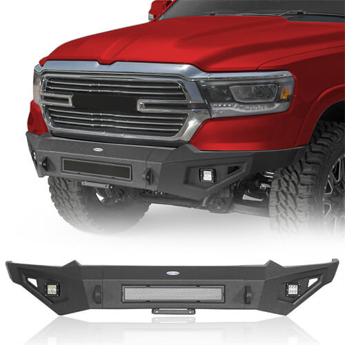 Load image into Gallery viewer, 2019-2023 Ram 1500 Aftermarket Front Bumper w/LED Spotlights - Hooke Road b6030 2
