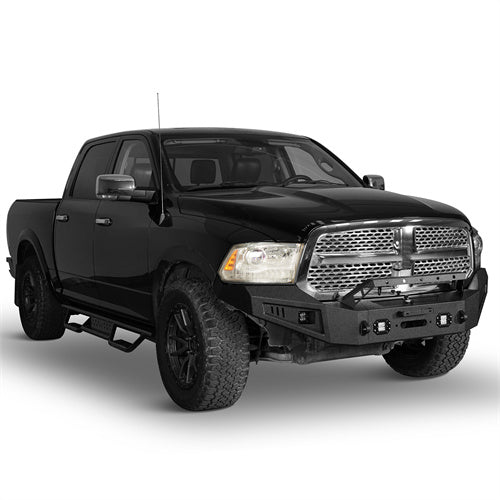 HookeRoad Dodge Ram Front Bumper & Rear Bumper Combo for 2013-2018 Dodge Ram 1500, Excluding Rebel b60016002s 11