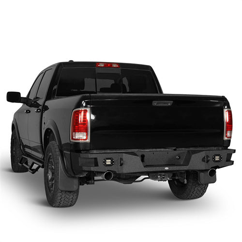 HookeRoad Dodge Ram Front Bumper & Rear Bumper Combo for 2013-2018 Dodge Ram 1500, Excluding Rebel b60016002s 13