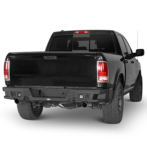 HookeRoad Ram Rear Bumper w/LED Lights for 2009-2018 Dodge Ram 1500 HookeRoad HE.6005 2