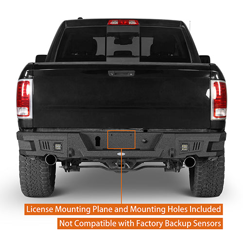 HookeRoad Ram Rear Bumper w/LED Lights for 2009-2018 Dodge Ram 1500 HookeRoad HE.6005 8