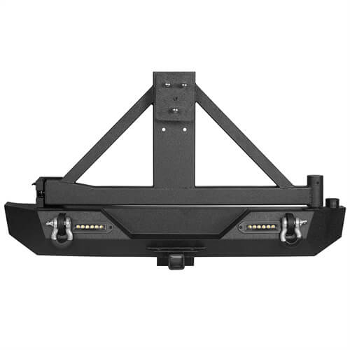 Load image into Gallery viewer, HookeRoad Rear Bumper w/Tire Carrier for 1987-2006 Jeep Wrangler TJ b1010s 7
