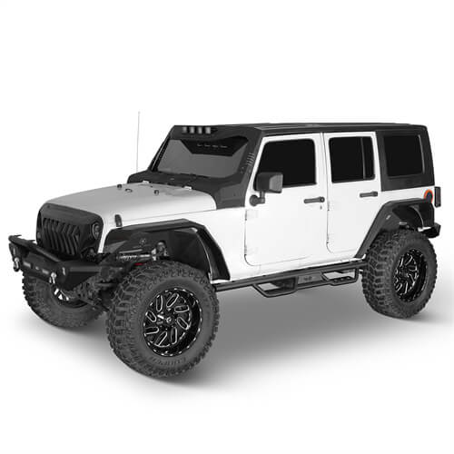 Hooke Road Flat Front Fender Flares Off Road Parts For Jeep Wrangler JK 2007-2018 b2080s 7