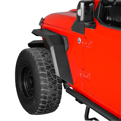 2018-2024 Jeep JL Fender Flares w/Signal Lights 4x4 Jeep Parts - Hooke Road b3055 21