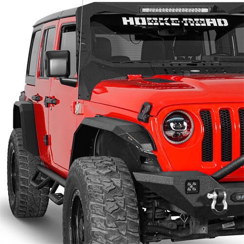 2018-2024 Jeep JL Fender Flares w/Signal Lights 4x4 Jeep Parts - Hooke Road b3055 9