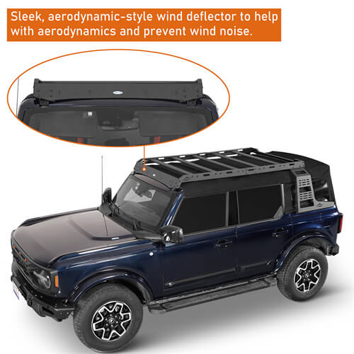 Load image into Gallery viewer, 2021 2022 2023 Ford Bronco Aluminum Roof Rack Cargo Rack 4x4 Parts -  Hooke Road b8924s 11
