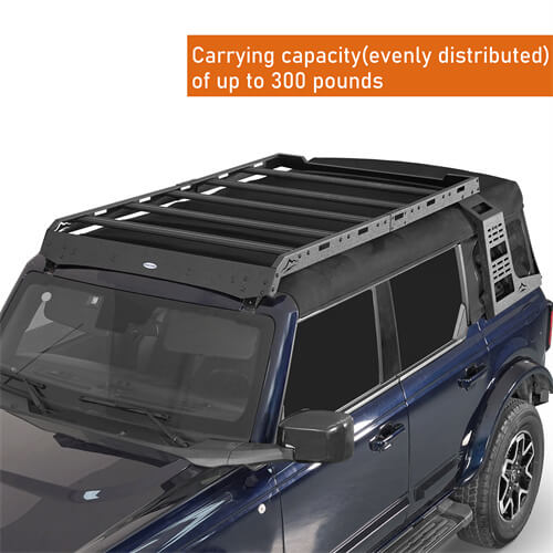 Load image into Gallery viewer, 2021 2022 2023 Ford Bronco Aluminum Roof Rack Cargo Rack 4x4 Parts -  Hooke Road b8924s 13
