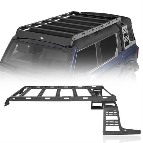 Load image into Gallery viewer, 2021 2022 2023 Ford Bronco Aluminum Roof Rack Cargo Rack 4x4 Parts -  Hooke Road b8924s 2

