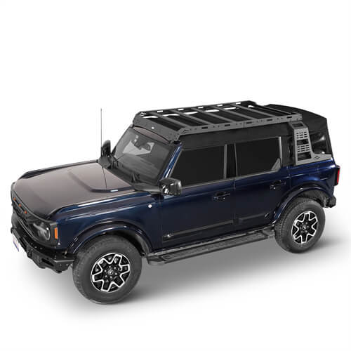 Load image into Gallery viewer, 2021 2022 2023 Ford Bronco Aluminum Roof Rack Cargo Rack 4x4 Parts -  Hooke Road b8924s 3
