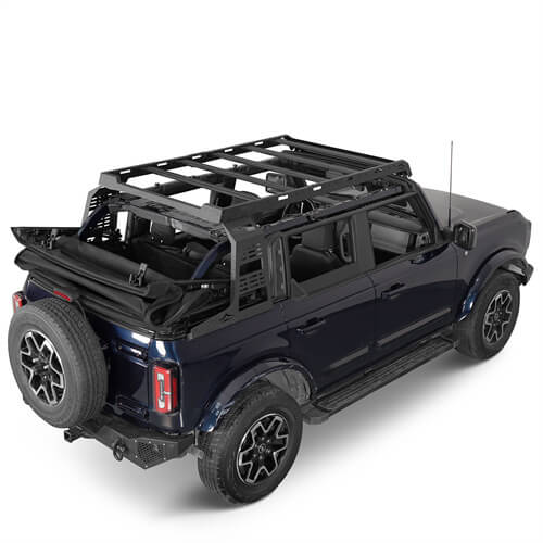 Load image into Gallery viewer, 2021 2022 2023 Ford Bronco Aluminum Roof Rack Cargo Rack 4x4 Parts -  Hooke Road b8924s 5
