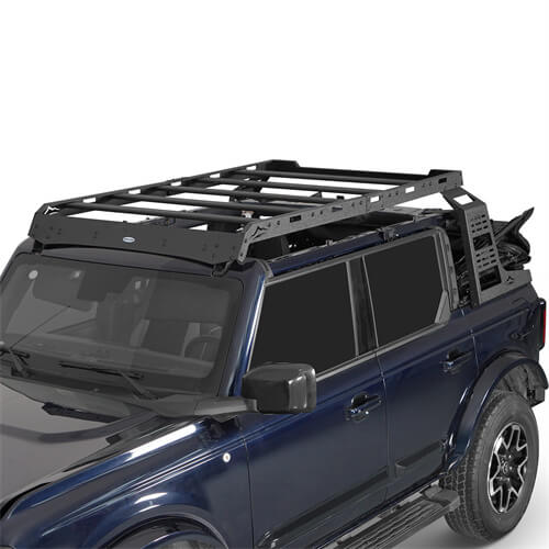 Load image into Gallery viewer, 2021 2022 2023 Ford Bronco Aluminum Roof Rack Cargo Rack 4x4 Parts -  Hooke Road b8924s 8
