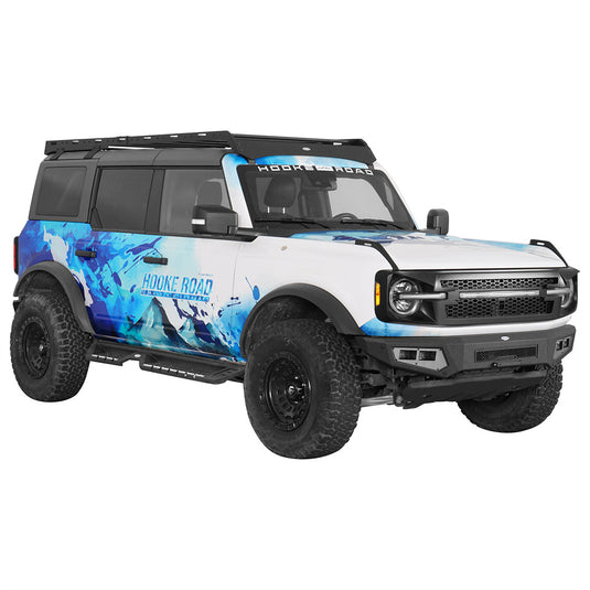 Hooke Road 2021-2026 Ford Bronco Front Bumper with 4 Spotlights b8945 3