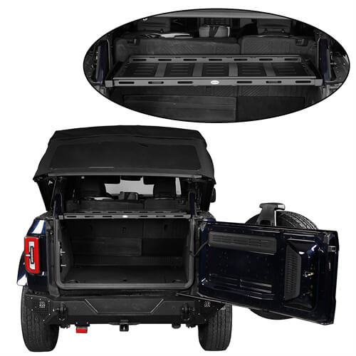 Bronco Interior Cargo Basket Storage Carrier Luggage rack For 2021-2023 Ford Bronco 4-Door - Hooke Road b8917s 3