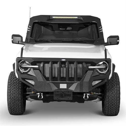 Load image into Gallery viewer, 2021-2024 Ford Bronco Madmax Windshield Frame Cover Visor w/LED Light Bar - Hooke Road
