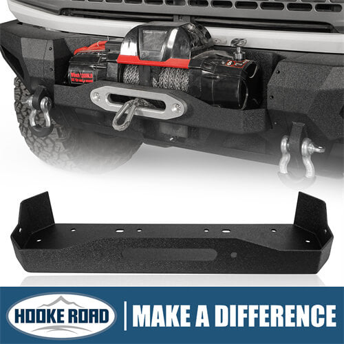 Load image into Gallery viewer, 2021-2023 Ford Bronco (Excluding Raptor) Offroad Winch Plate Fits For Front bumper - Hooke Road b8913s 1
