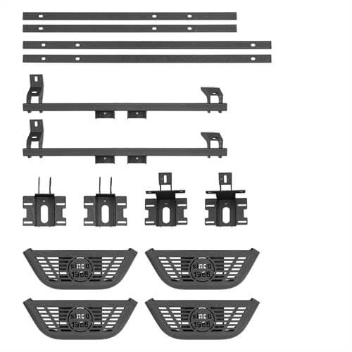 Load image into Gallery viewer, Ford Bronco Side Steps Wheel-To-Wheel Running Boards Side Hoop Steps 4x4 Parts - Hooke Road b8930s 18
