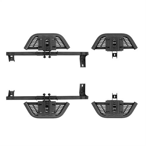 Ford Bronco Side Steps Wheel-To-Wheel Running Boards Side Hoop Steps 4x4 Parts - Hooke Road b8930s 20