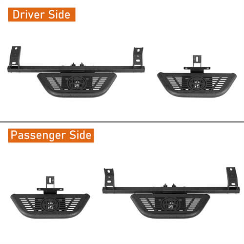 Ford Bronco Side Steps Wheel-To-Wheel Running Boards Side Hoop Steps 4x4 Parts - Hooke Road b8930s 21