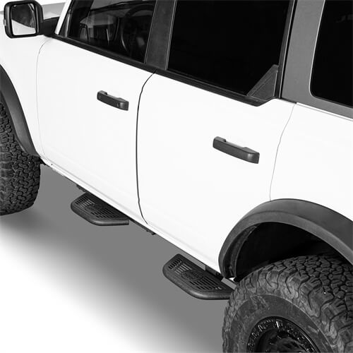 Ford Bronco Side Steps Wheel-To-Wheel Running Boards Side Hoop Steps 4x4 Parts - Hooke Road b8930s 8