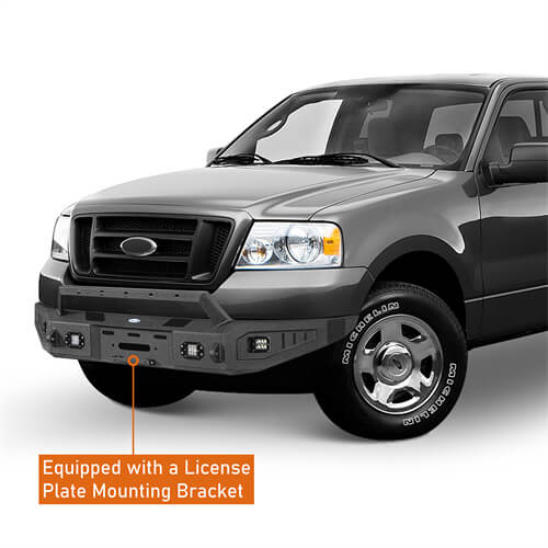 2004-2008 Ford F-150 Aftermarket Full Width Front Bumper 4x4 Truck Parts - Hooke Road b8005 10