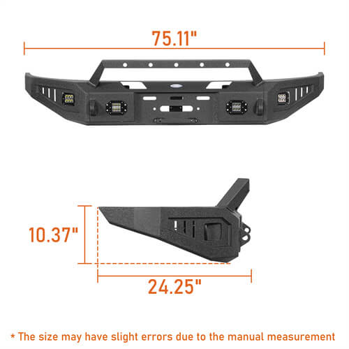 Load image into Gallery viewer, 2004-2008 Ford F-150 Aftermarket Full Width Front Bumper 4x4 Truck Parts - Hooke Road b8005 16
