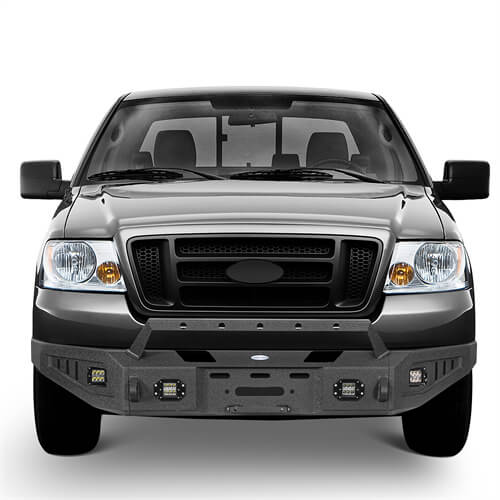 2004-2008 Ford F-150 Aftermarket Full Width Front Bumper 4x4 Truck Parts - Hooke Road b8005 4