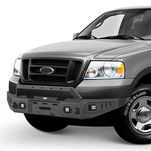 2004-2008 Ford F-150 Aftermarket Full Width Front Bumper 4x4 Truck Parts - Hooke Road b8005 7