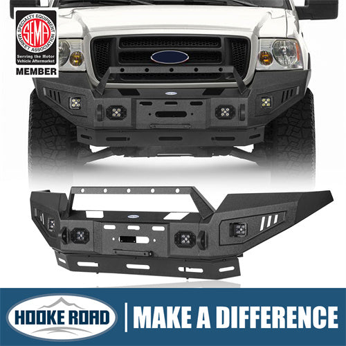 2004-2008 Ford F-150 Front Bumper Aftermarket Bumper 4×4 Truck Parts - Hooke Road b8006 1