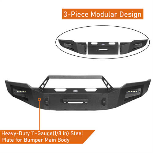 Load image into Gallery viewer, 2018-2020 Ford F-150 Front Bumper Aftermarket Bumper Pickup Truck Parts - Hooke Road b8258 14

