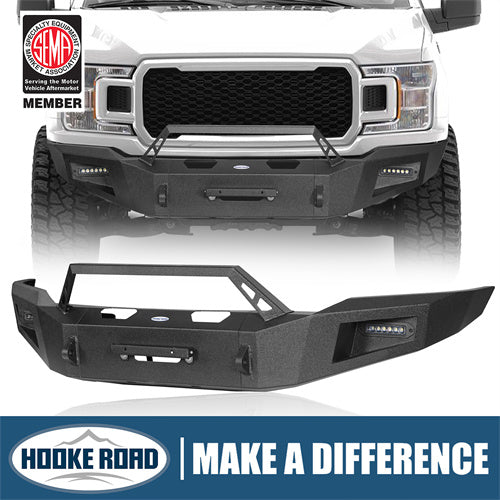 2018-2020 Ford F-150 Front Bumper Aftermarket Bumper Pickup Truck Parts - Hooke Road b8258 1