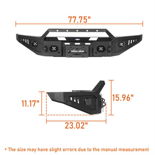 Load image into Gallery viewer, 2015-2017 Ford F-150 Front Bumper Aftermarket Bumper Pickup Truck Parts - Hooke Road2015-2017 Ford F-150 Front Bumper Aftermarket Bumper Pickup Truck Parts - Hooke Road b8280 15
