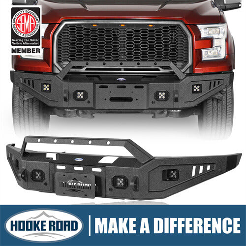 Load image into Gallery viewer, 2015-2017 Ford F-150 Front Bumper Aftermarket Bumper Pickup Truck Parts - Hooke Road2015-2017 Ford F-150 Front Bumper Aftermarket Bumper Pickup Truck Parts - Hooke Road b8280 1
