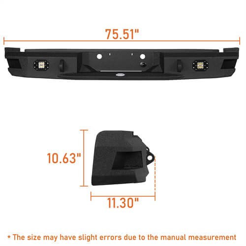 Load image into Gallery viewer, Ford Rear Bumper w/License Plate Light for 2011-2016 Ford F-250 F-350 - Hooke Road b8523 9
