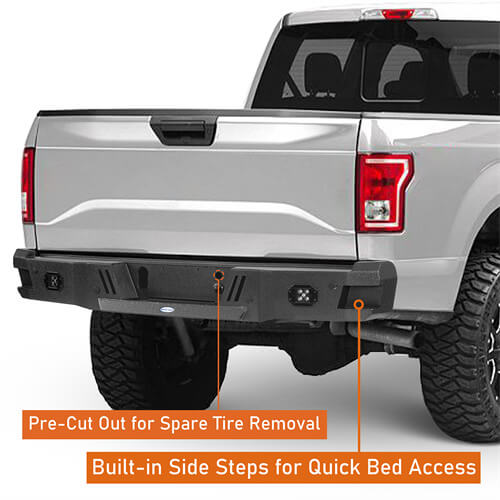 2018-2020 Ford F-150 Rear Bumper Aftermarket Bumper 4x4 Truck Parts - Hooke Road B8260 14