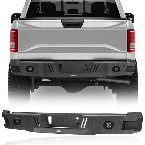 2018-2020 Ford F-150 Rear Bumper Aftermarket Bumper 4x4 Truck Parts - Hooke Road B8260 2