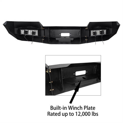 Hooke Road Ford F-150 front bumper for 2004-2008 and rear bumper for 2006-2014 Hooke Road HE.8000+HE.8203 11