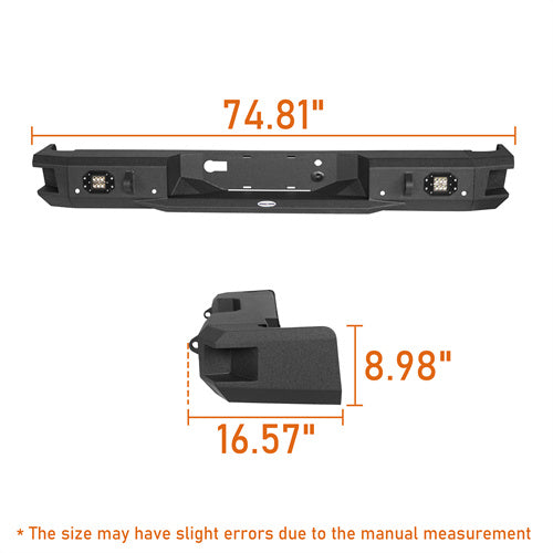 Load image into Gallery viewer, Hooke Road Ford F-150 front bumper for 2004-2008 and rear bumper for 2006-2014 Hooke Road HE.8000+HE.8203 19
