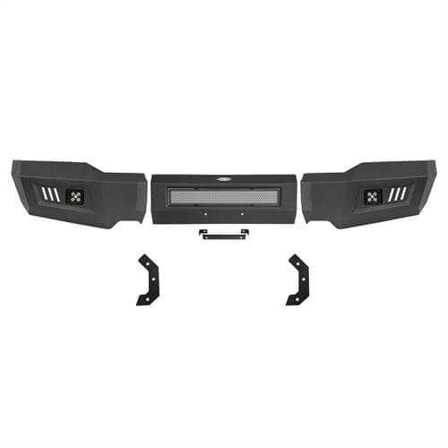 Load image into Gallery viewer, 2018-2020 Ford F-150 Full-Width Front Bumper Offroad Bumper 4x4 Truck Parts - Hooke Road b8526s 15
