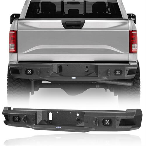 Load image into Gallery viewer, 2018-2020 Ford F-150 Rear Bumper Offroad Bumper 4x4 Truck Parts - Hooke Road b8259 2
