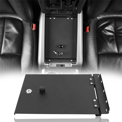 Load image into Gallery viewer, Steel Console Safe Lockbox Insert  Extra Storage For 2009-2014 Ford F150-Hooke Road4x4 ft10009sho 2
