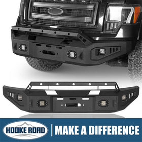 HookeRoad Ford OffRoad Full Width Front Bumper for 2009-2014 Ford F150 b8213s 1