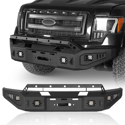 Load image into Gallery viewer, HookeRoad Ford OffRoad Full Width Front Bumper for 2009-2014 Ford F150 b8213s 2
