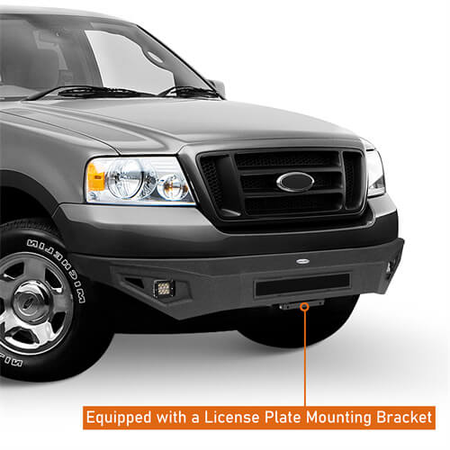 Off-Road Steel Full Width Front Bumper 4x4 truck parts  For 2004-2008 Ford F-150 - Hooke Road b8002 11