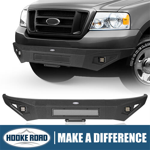 Load image into Gallery viewer, Off-Road Steel Full Width Front Bumper 4x4 truck parts  For 2004-2008 Ford F-150 - Hooke Road b8002 1
