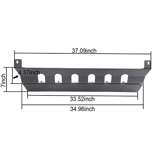 Load image into Gallery viewer, HookeRoad Jeep JK Mid Width Front Bumper &amp; Rear Bumper &amp; Front Skid Plate for 2007-2018 Jeep Wrangler JK HookeRoad HE.3018+2030+2042 31
