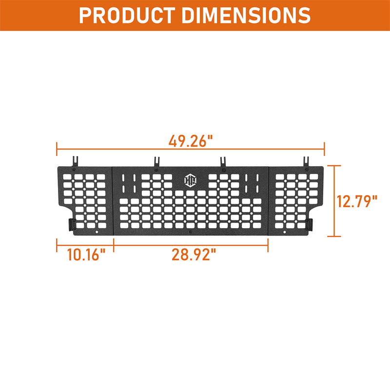 Load image into Gallery viewer, Front Bed Storage MOLLE Panel for 2020-2026 Jeep Gladiator JT Hooke Road b7032s 5
